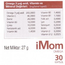 iMOM OMEGA 30 KAPSÜL