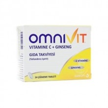 OMNİVİT VİTAMİNE C + GİNSENG ÇİĞNEME TABLETİ