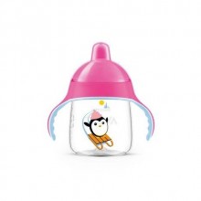 AVENT PENGUEN DAMLATMAZ BARDAK 260ML PEMBE 12M+