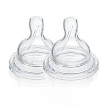 AVENT KLASİK BİBERON EMZİĞİ 4 DELİK 2'Lİ HIZLI AKIŞ